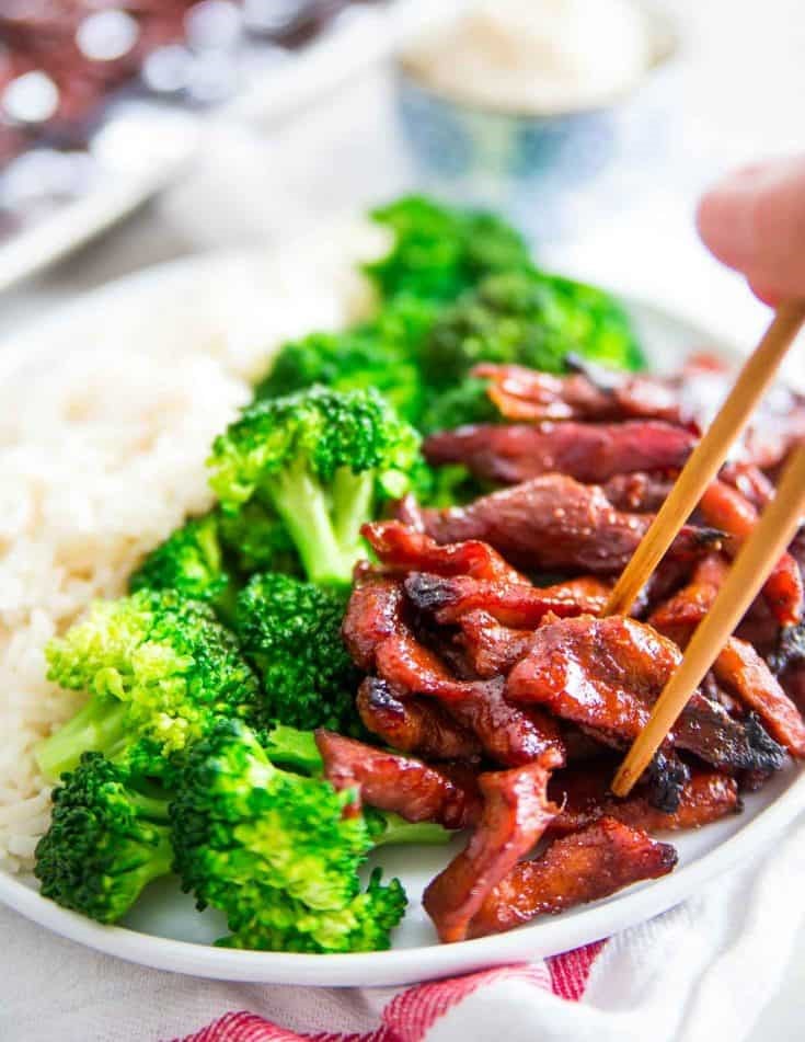 Ribs and white rice